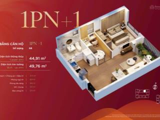 Bán căn hộ 1pn+ view ngắm chọn quảng trường võ nguyên giáo. giá nhỉnh 2 tỷ tại diamond hill