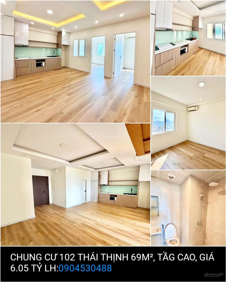 Chung cư 102 thái thịnh 69m, tầg cao, giá 6.05 tỷ 0904 530 ***