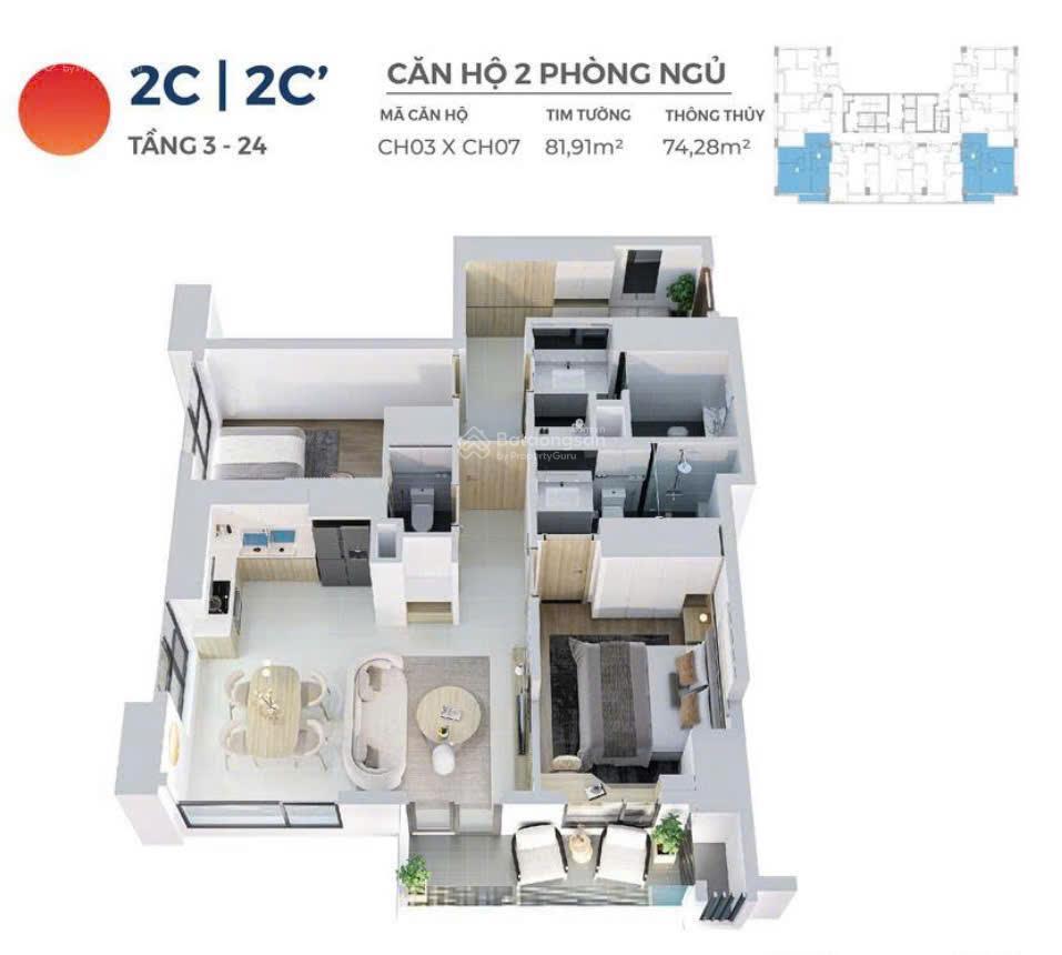 Căn hộ hiyori 2 phòng ngủ chuẩn nhật view biển cực đẹp