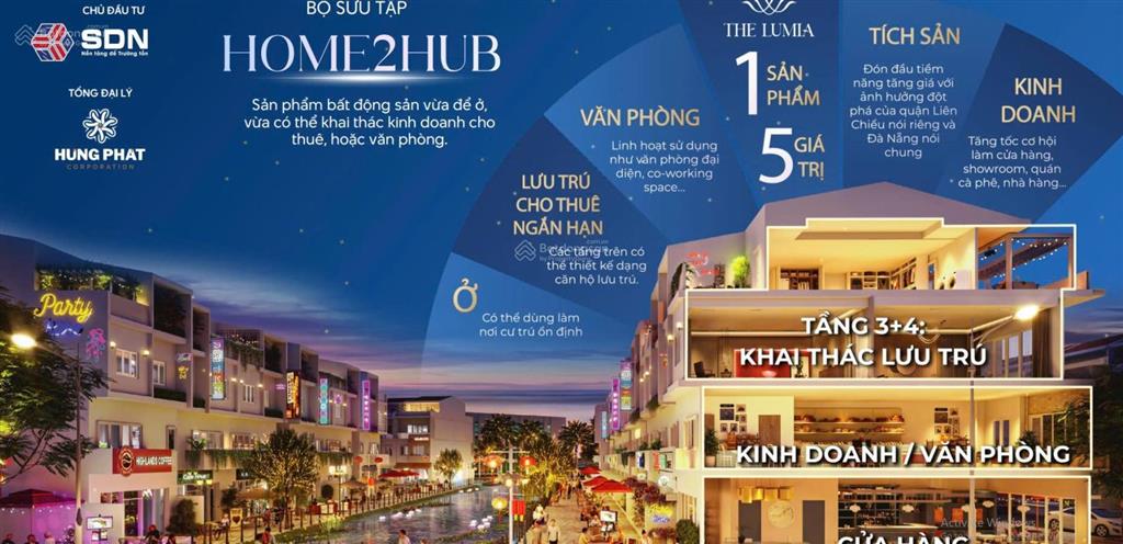 Nhà liền kề 100m² với 5.9 tỷ tại dự án lumia liên chiểu đà nẵng
