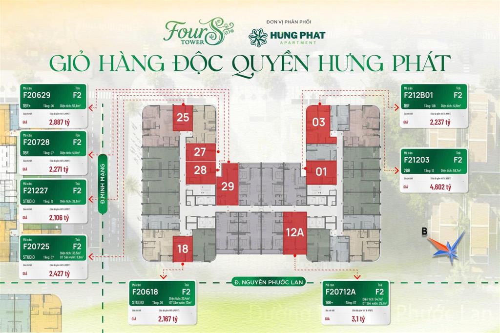 Căn hộ 1 ngủ + diện tích 55m2 view biển chỉ 2.39 tỷ tại fours trung tâm nam đà nẵng