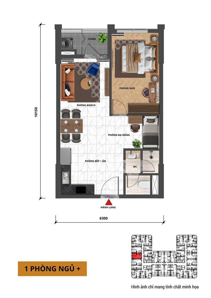Căn hộ 1 ngủ + diện tích 55m2 view biển chỉ 2.39 tỷ tại fours trung tâm nam đà nẵng