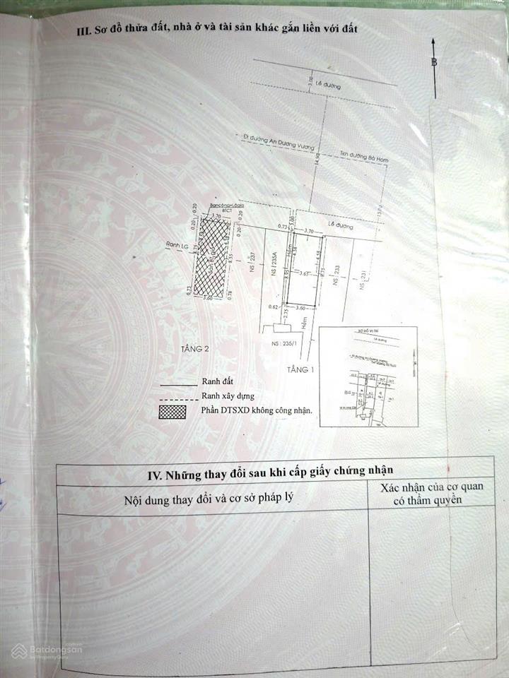 Cần bán nhà mặt tiền đường bà hom quận 6 (cũ)