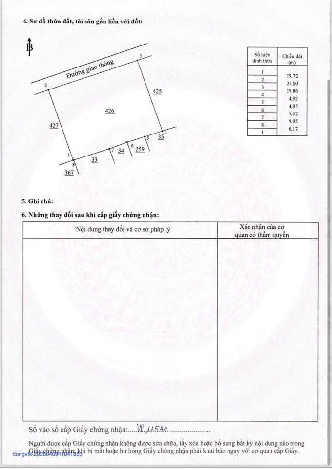 Bán đất full thổ cư 100m² giá chỉ 1.1 tỷ bao hết thuế phí sang tên