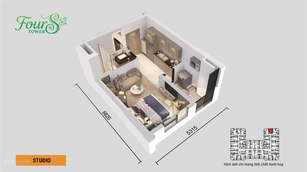 Căn hộ studio sân vườn view sông hướng biển, pháo hoa, núi ngũ hành sơn