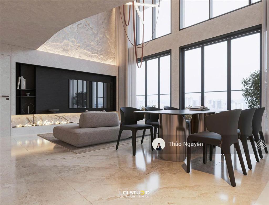Cho thuê căn hộ loft 3 phòng ngủ tại the crest the metropole thủ thiêm