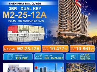 The meridian đà nẵng | căn 3pn dual key view sông hàn  biển  pháo hoa cực hiếm