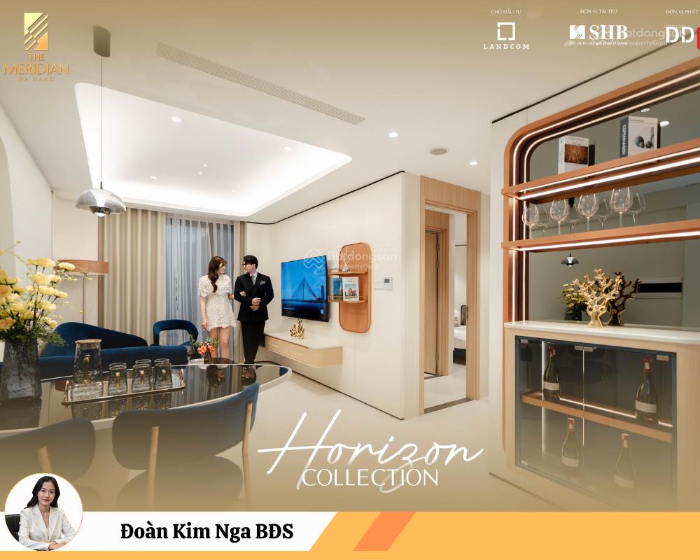 The meridian đà nẵng  căn 2pn tầng cao ngắm pháo hoa từ ban công