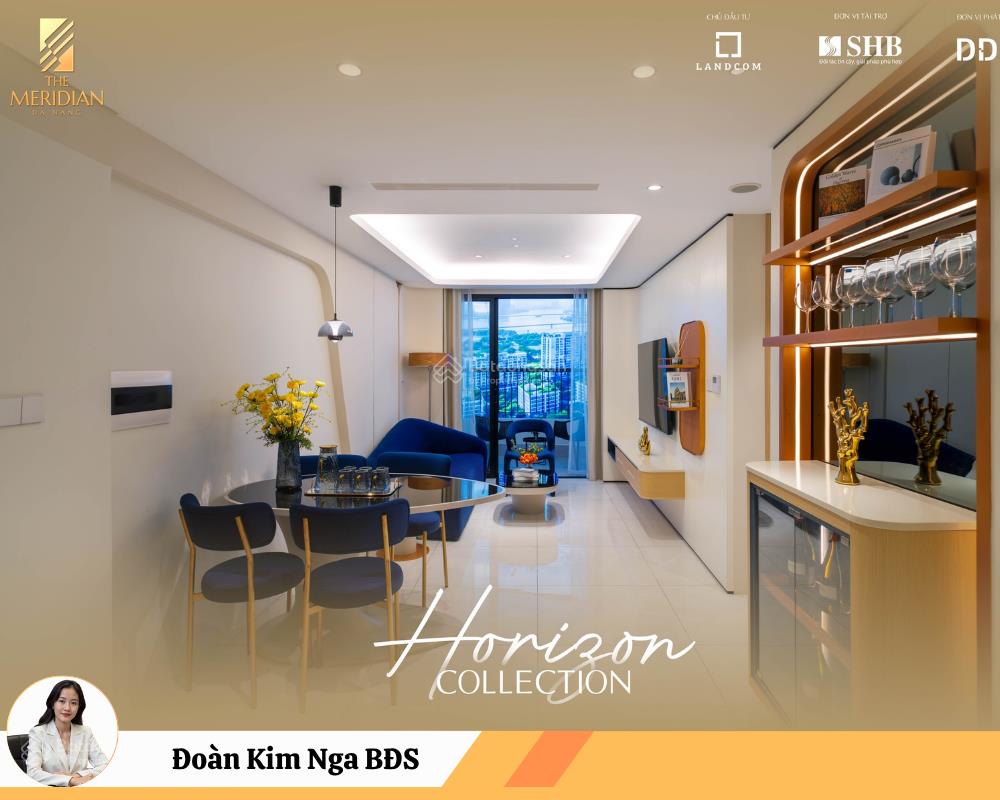 The meridian đà nẵng  căn 2pn tầng cao ngắm pháo hoa từ ban công