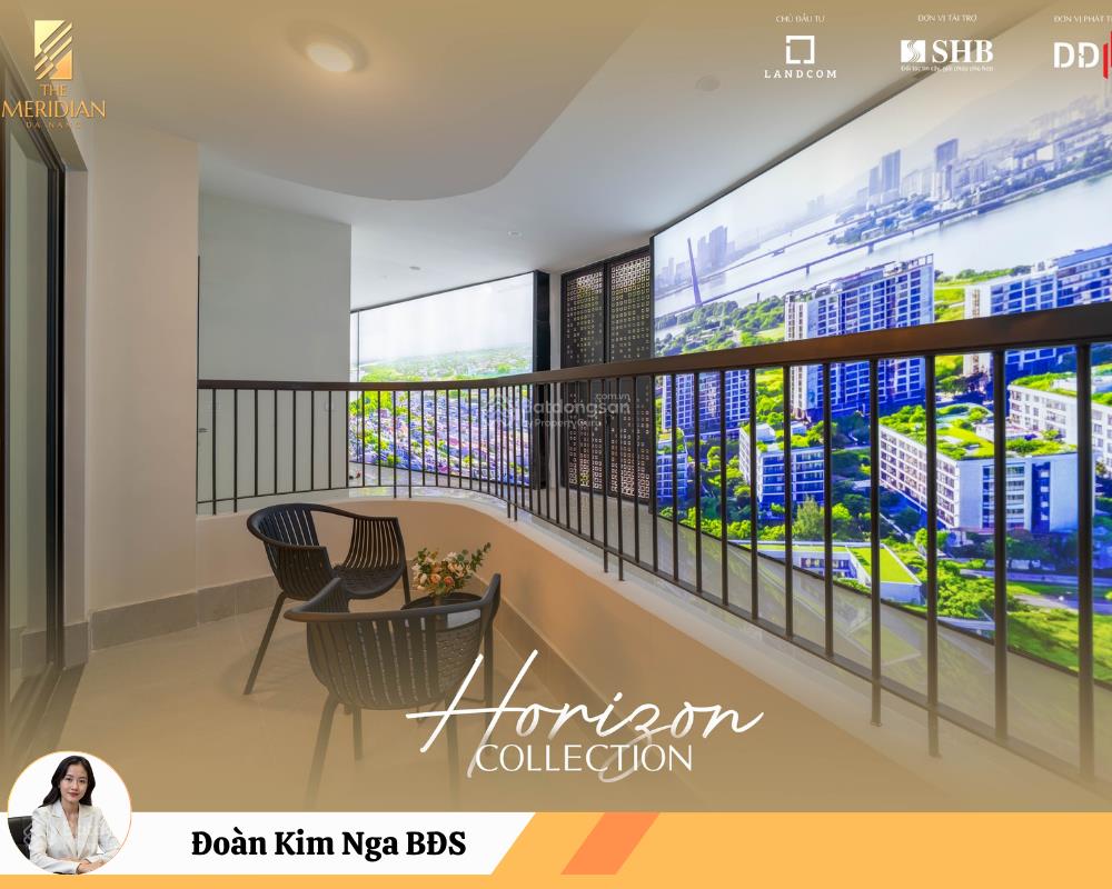 The meridian đà nẵng  căn 2pn tầng cao ngắm pháo hoa từ ban công