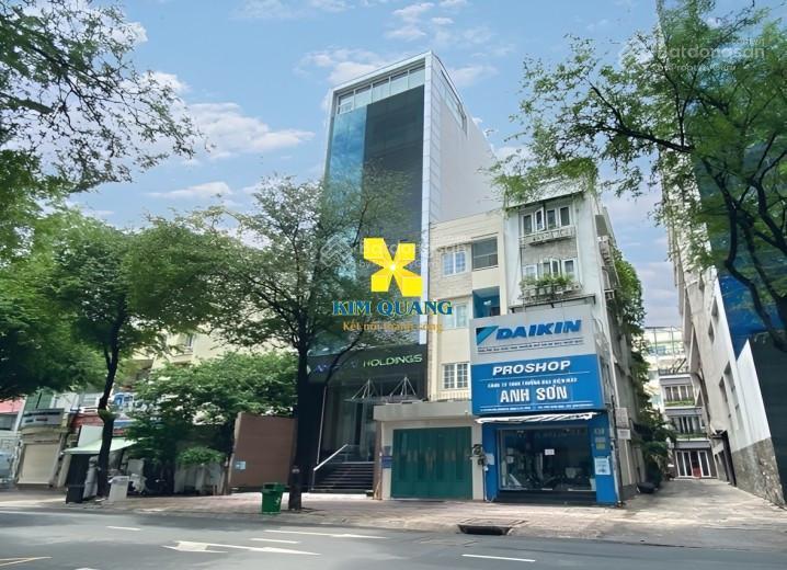 Cho thuê tòa nhà mặt tiền võ văn tần quận 3  8x40m hầm, trệt, lửng, 6 lầu, sân thượng