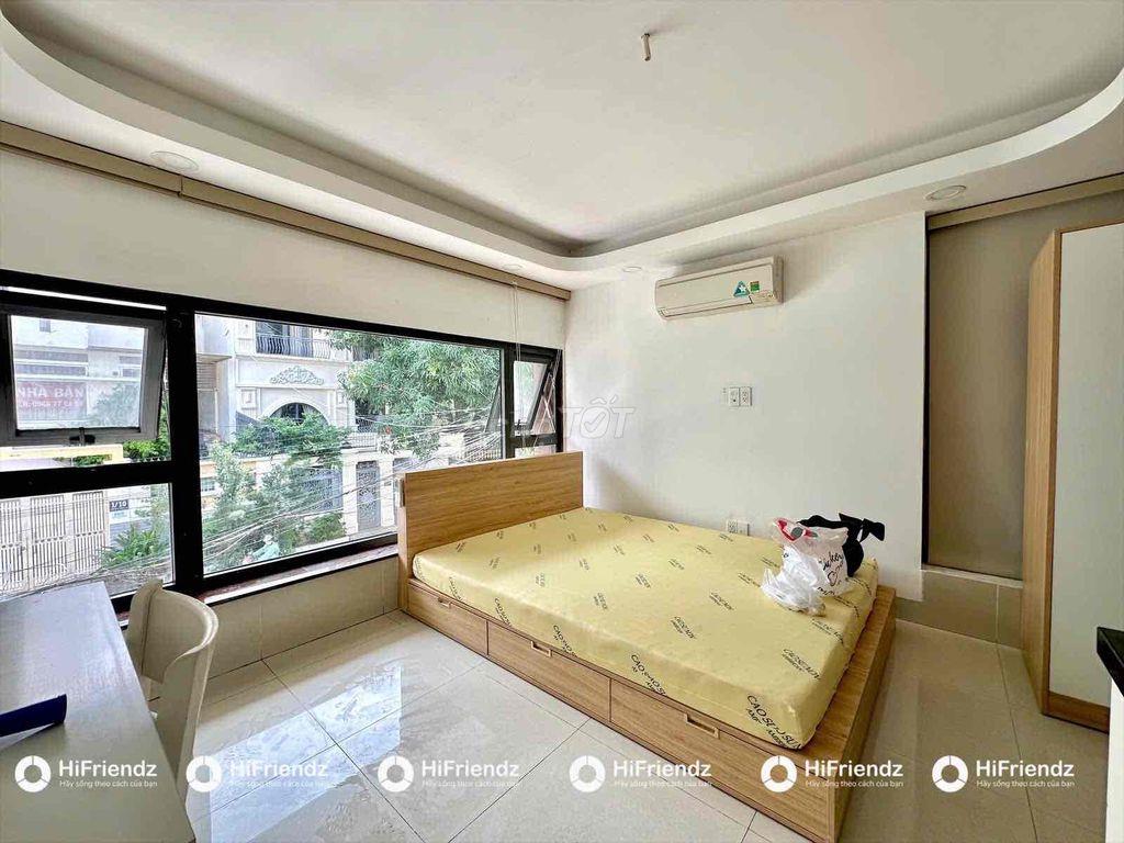 Cho thuê studio Trần Não giá tốt, rộng rải cửa kính thoáng sáng