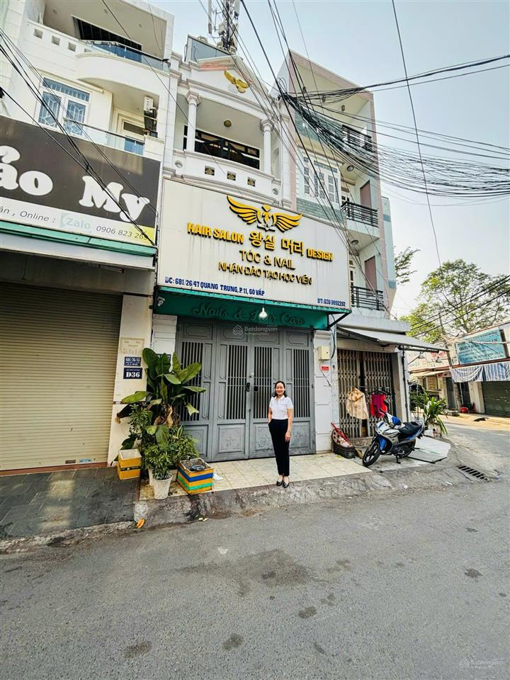 Bán nhà trong chợ hạnh thông tây, vị trí đẹp, gò vấp, 4m*18.8m, 4 lầu