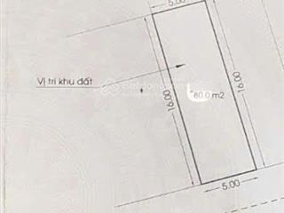 Bán nhanh  lô đất 80m2 (5m x16m) kdc bến lức (bình điền). giá đầu tư 3,8 tỷ tl