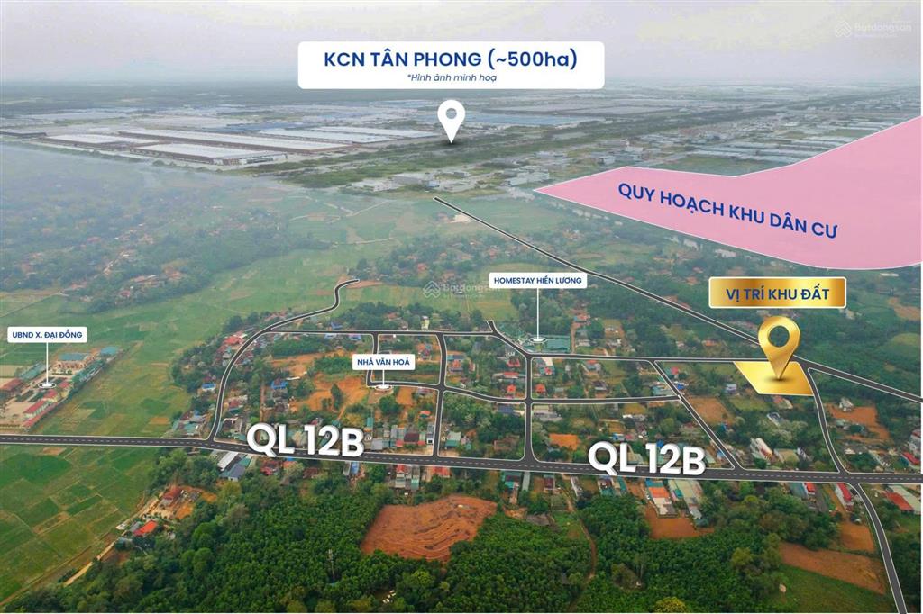 Chính chủ bán đất lô góc 3460m2 gần ubnd xã đại đồng, gần đường ql12b giá bán cực rẻ
