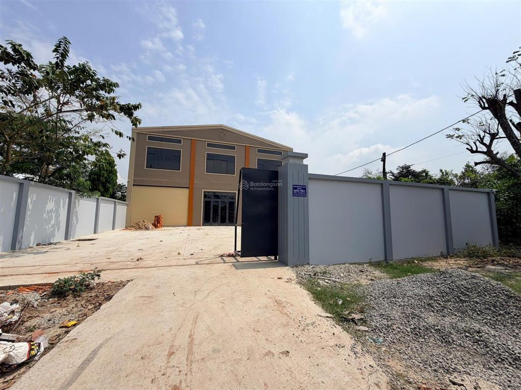 Bán nhà xưởng xây mới 2026 vị trí đẹp mặt tiền đường sông lu  bình mỹ  củ chi (đg xe cont)
