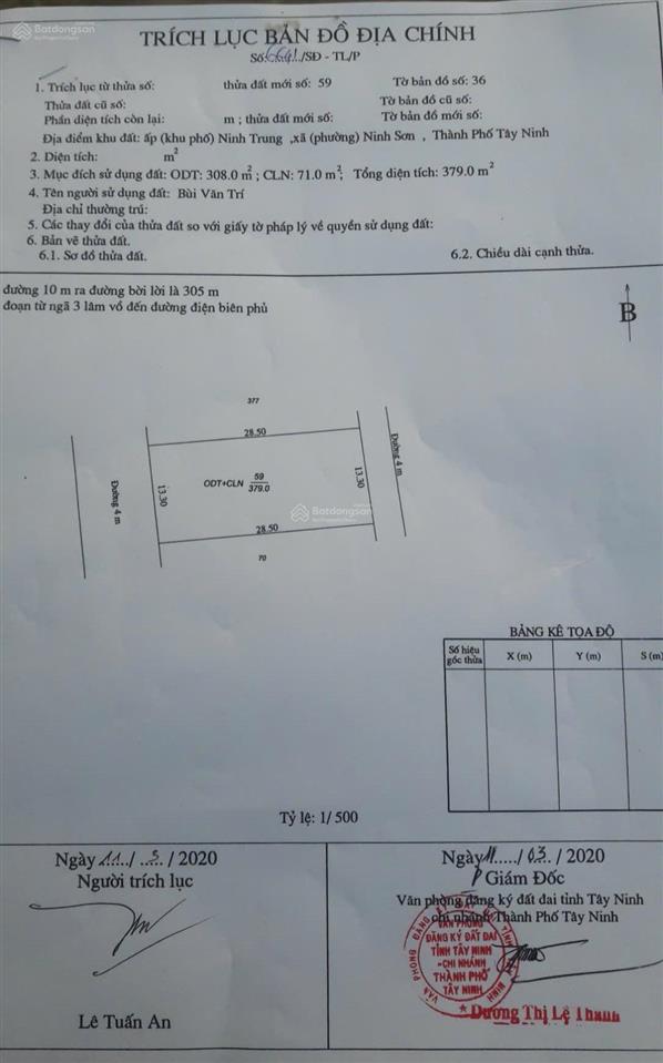 Bán đất tại đường số 16, ninh sơn, 3,06 tỷ, 379m2 (13,3x28,5m gồm 2 sổ (6,3 x 28,5m) và (7 x 28,5m)