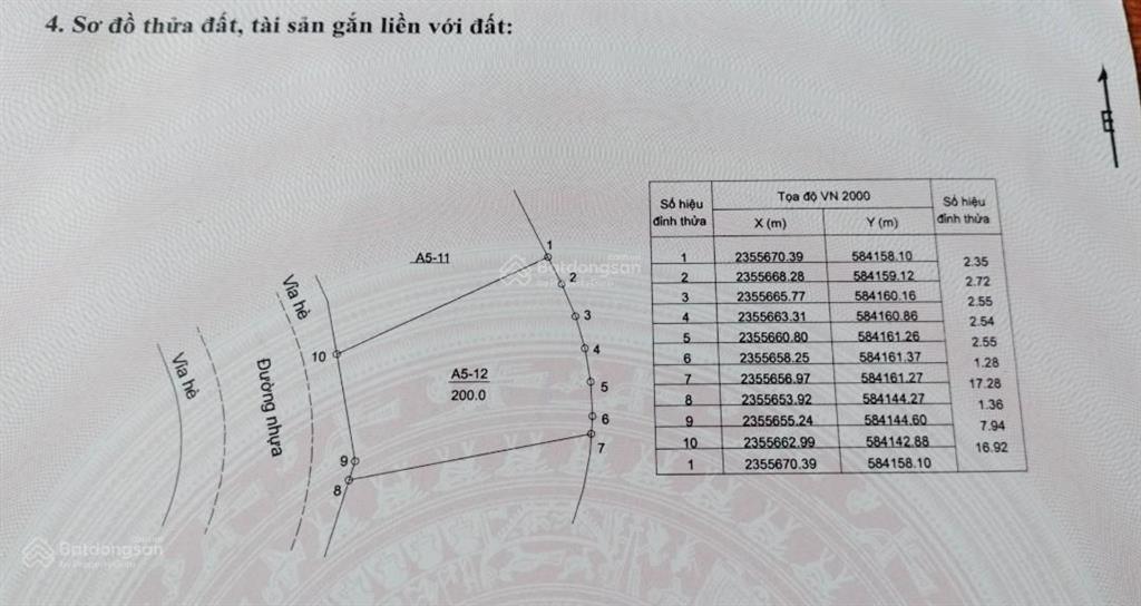 Bán đất full thổ cư 200m2, sổ đỏ chính chủ