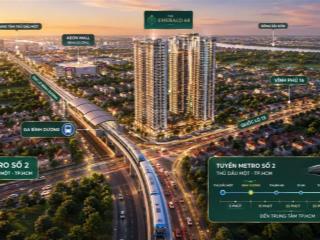 Căn hộ the emerald 68 đi về ngã tư hàng xanh 15 phút, metro số 2 thủ dầu mộttphcm trước dự án