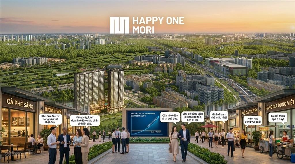 M02 shophouse happy one mori chào đón quý anh chị khách hàng