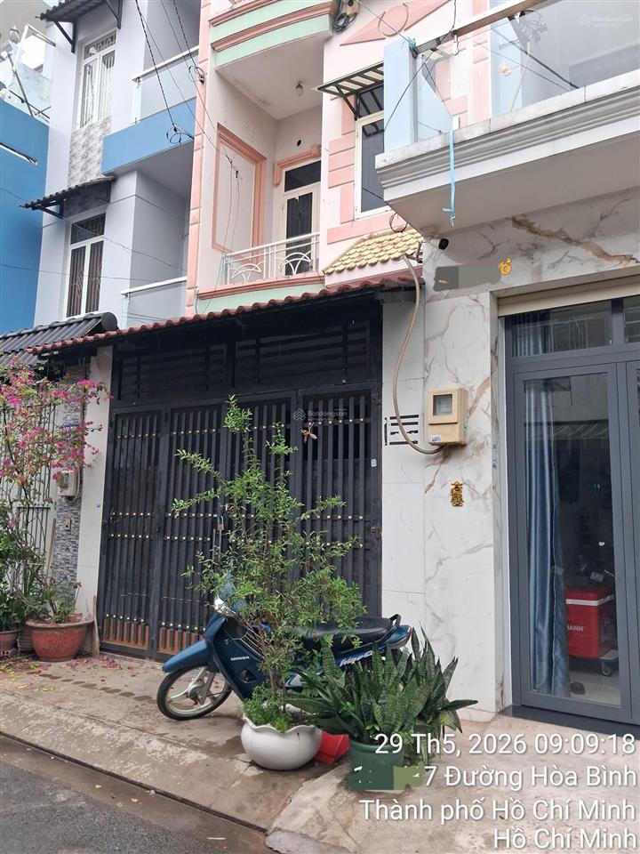 68m2  3 tầng btct ngay hòa bình & tô hiệu  tân phú  chỉ hơn 7 tỏi tl