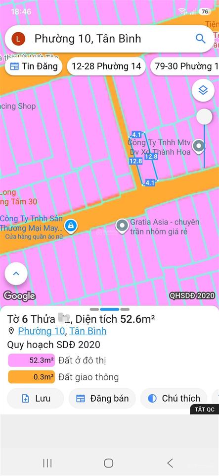 Mặt tiền ni sư huỳnh liên giáp khu vip bàu cát, tân bình 53m  chủ giảm liên tục còn hơn 7 tỷ tl