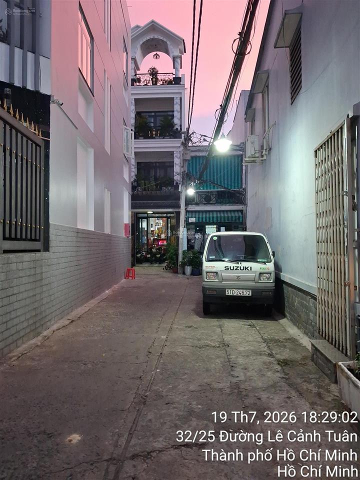 80m2  3 tầng 4pn chỉ hơn 7 tỷ tl  hxh  lê cảnh tuân (nguyễn sơn), phú thọ hòa, tân phú