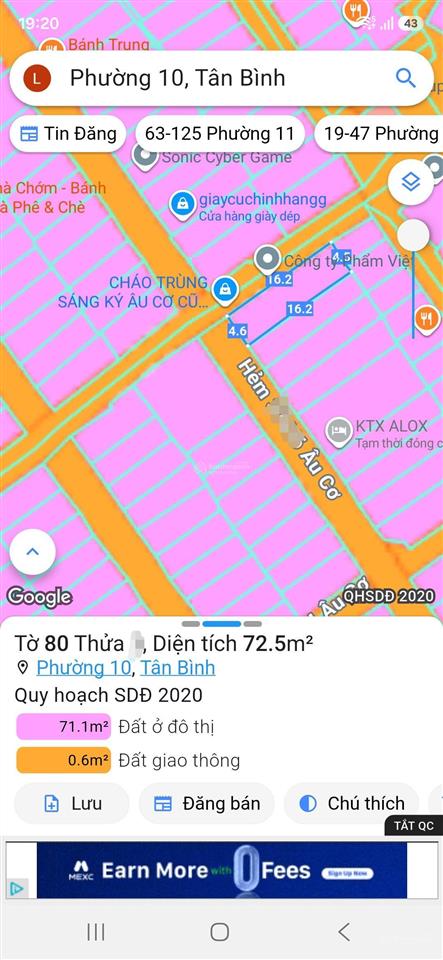 72m2  3 tầng mới đẹp  chỉ hơn 8 tỷ tl  hxh 6m thông ngay âu cơ, p10, tân bình  chủ ngộp bank