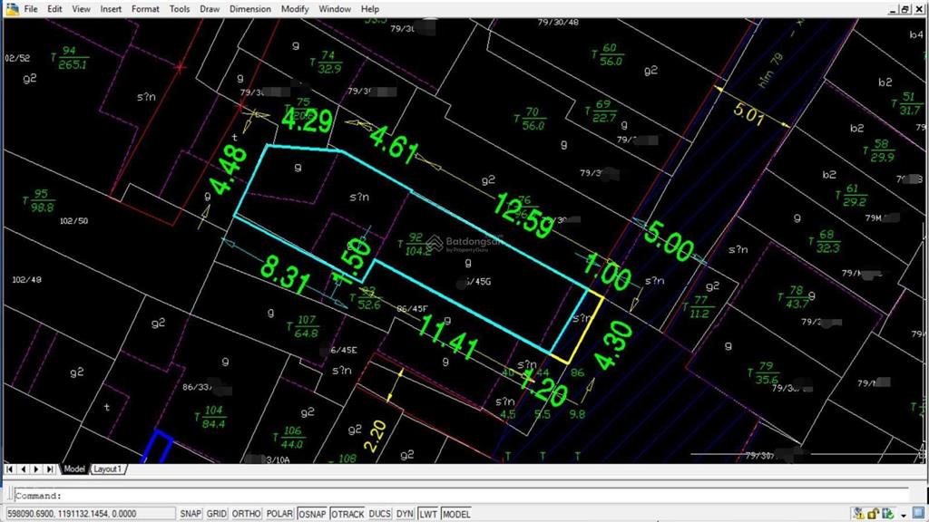 104m2 ngay vòng xoay lê đại hành, q11  lô đất đẹp  ngang 4,4m ôtô vào nhà đã ép cọc  gpxd