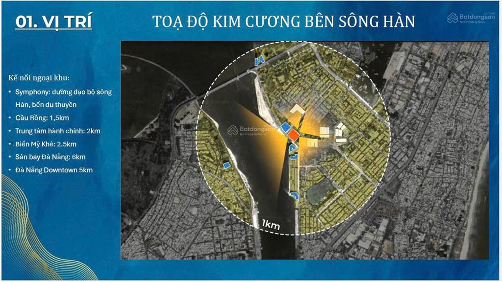 Studio s5a2410 tầng cao dự án căn hộ cao cấp symphony 5, view trực diện sông hàn, giá tts 2,589 tỷ