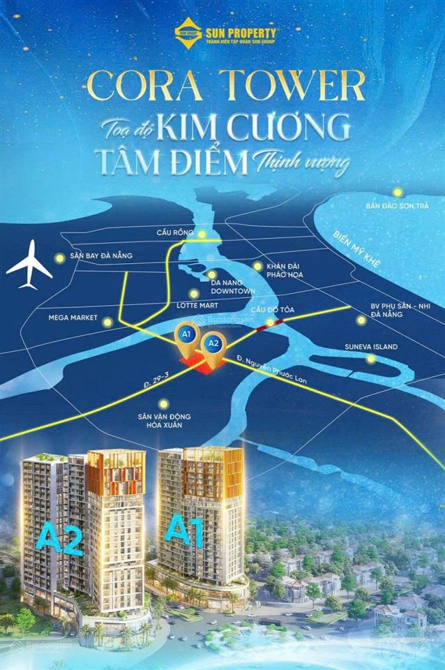 Chính chủ bán lại căn hộ stu a21212 view sông, pháo hoa downtown, dự án cora tower