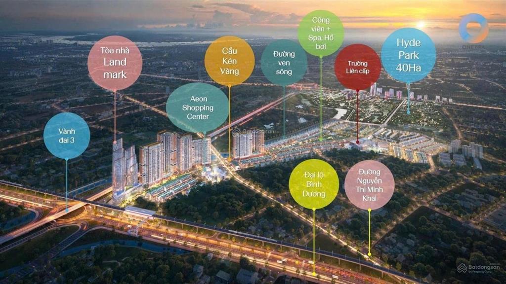 Bán shophouse 4pn, 5wc tại one era, quốc lộ 13, 8,068 tỷ, 100m2