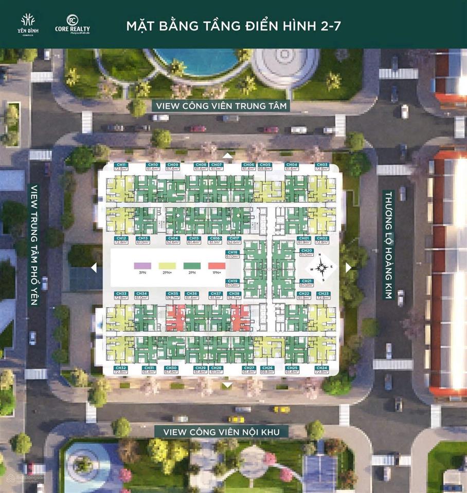Tôi chủ nhà bán căn góc view hồ diện tích 72,8m2, giá chỉ 25,xtr/m2
