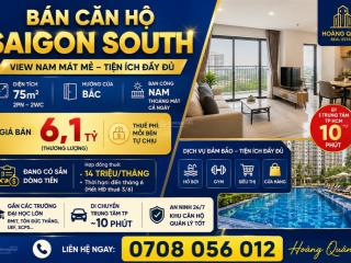Căn hộ chung cư saigon south 75m² chỉ với 6ty1 2pn 2wc. bán nhanh