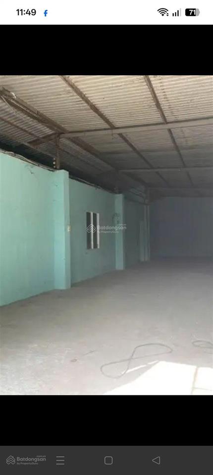 Cho thuê kho xưởng 300 m2 giá 13 triệu đồng 1 tháng, xã vl a đường xe tải 10 tấn.