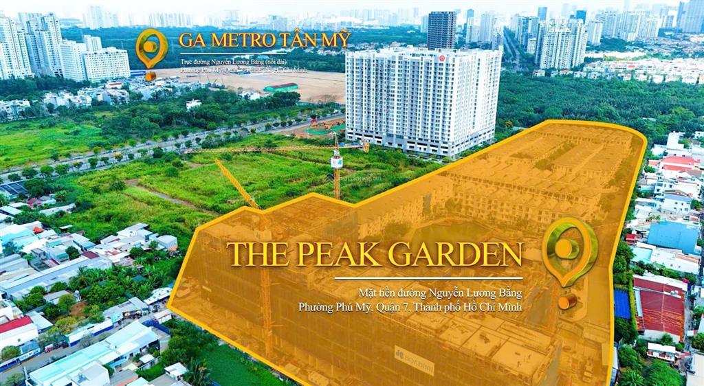 Booking căn hộ the peak garden quận 7 đối diện nhà ga tân mỹ (tuyến metro bến thành  cần giờ)