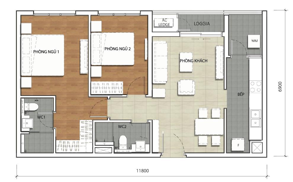 Bán căn hộ krista 2pn, 2wc giá 5,25 tỷ nhà full nội thất, đã có sổ  0938 658 *** nhung