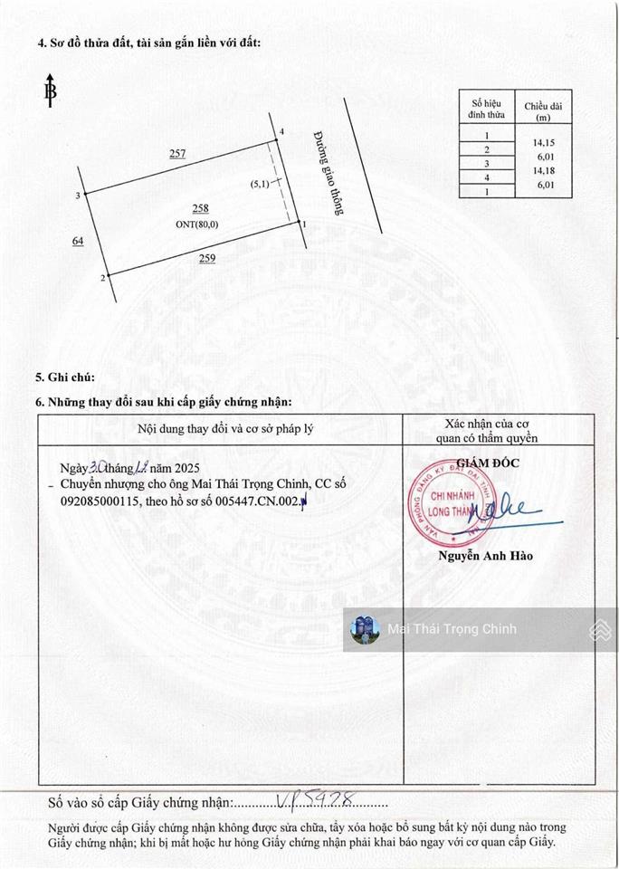 Bán đất cạnh kcn long đức, xã bình an, đồng nai  rất gần sân bay long thành