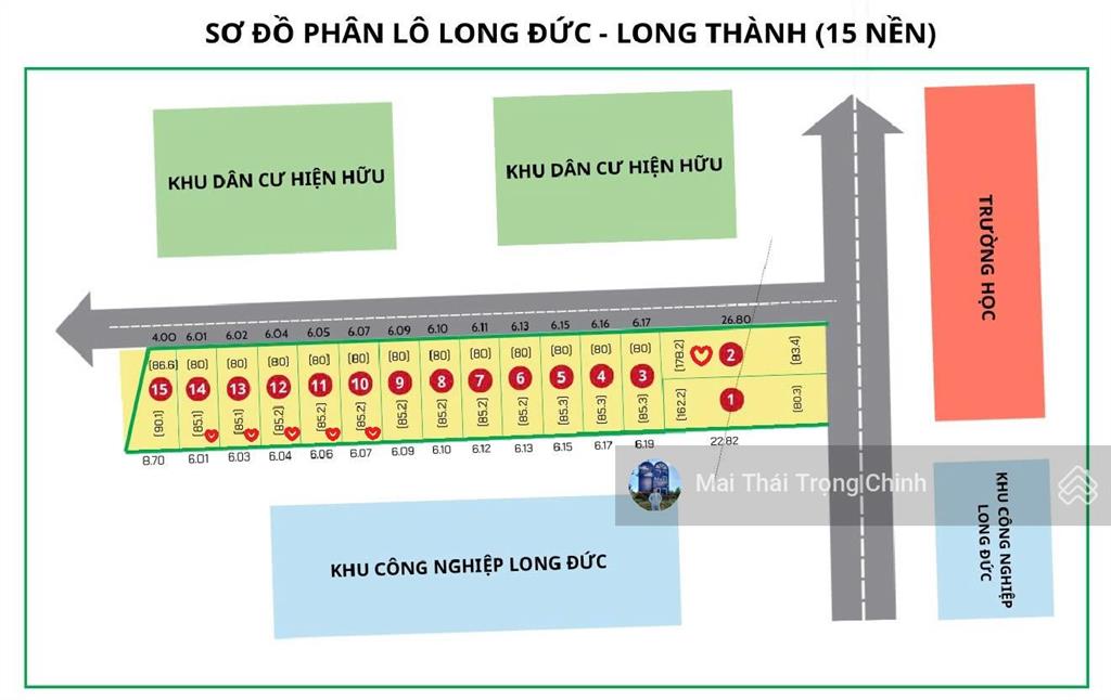 Bán đất cạnh kcn long đức, xã bình an, đồng nai  rất gần sân bay long thành