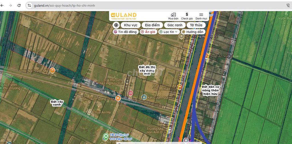 Đất cách đường An Hạ 300m