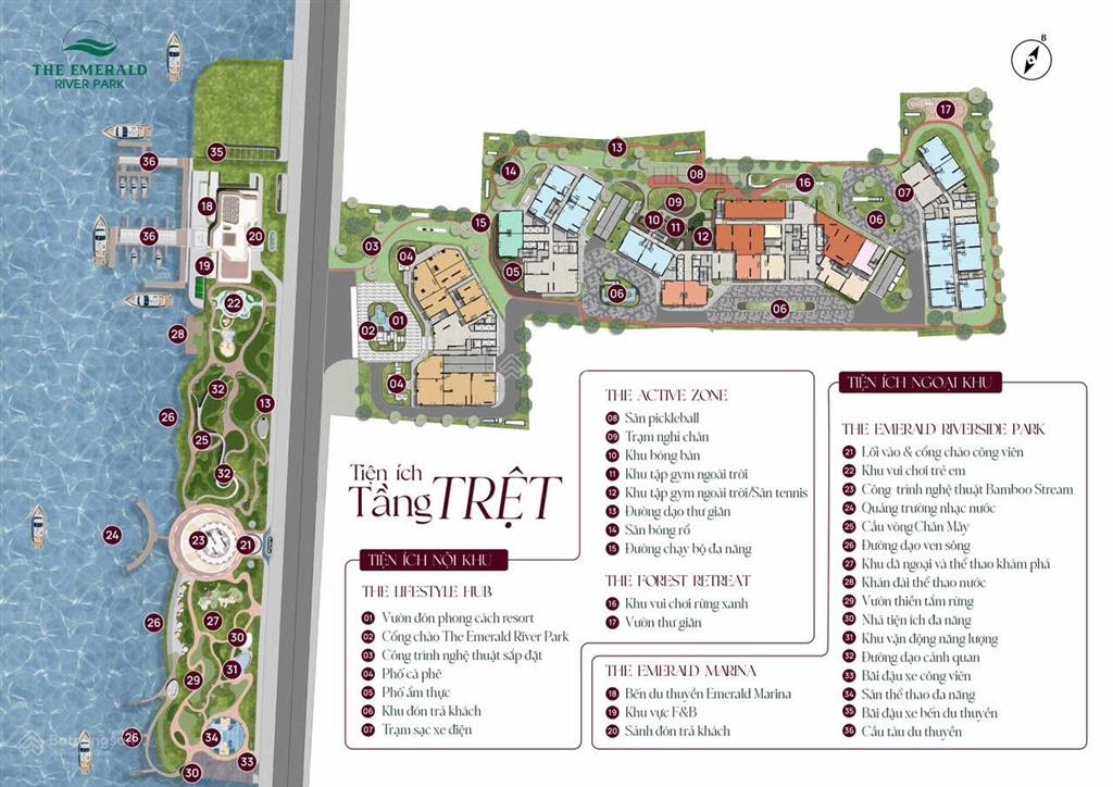 Sở hữu căn hộ 1pn+ the emerald river park  dự án căn hộ cao cấp có bến du thuyền chỉ từ 10%