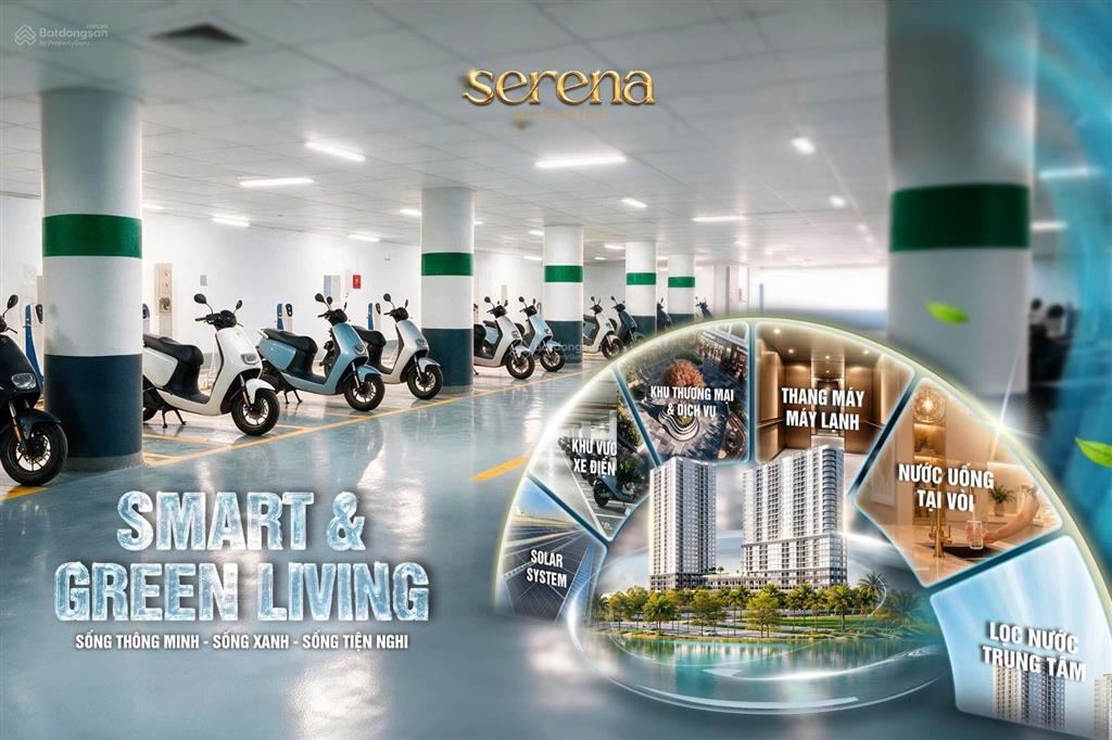 Serena riverside  ch 3pn tt chỉ 20% đến khi nhận nhà, bank cho vay 70% miễn gốc + lãi đến 24 tháng