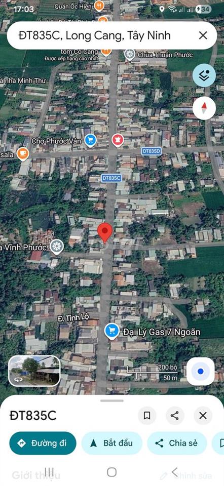 Bán đất mặt tiền lộ nhựa cách chợ Phước Vân khoản 60m