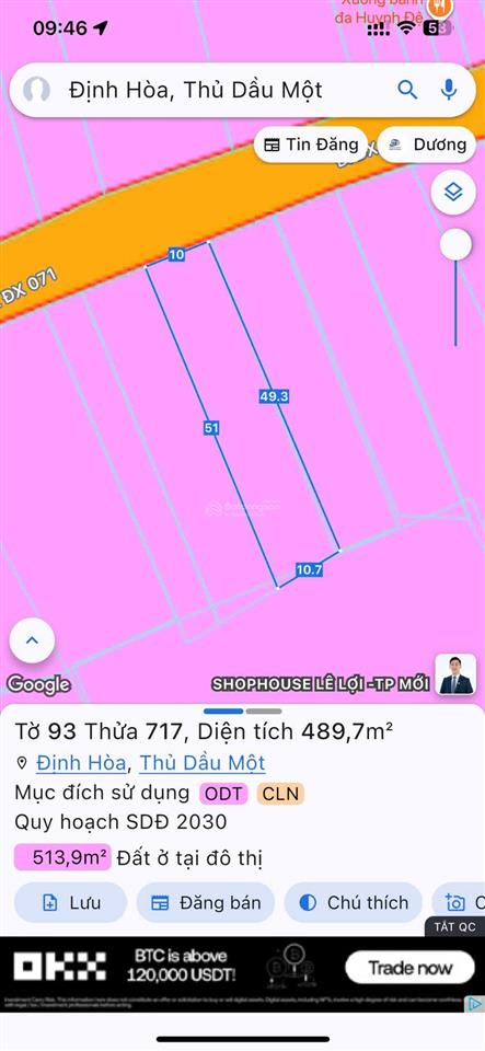 Bán đất mặt tiển dx 071 giáp tái định cư định hoà gần chung cư phú mỹ hưng , gần thành phố mới diệ