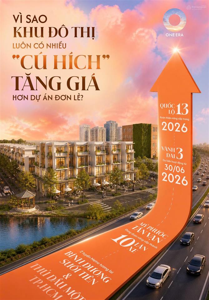 Chỉ 1,8 tỷ sở hữu nhà phố thủ đức mở rộng one era đại đô thị 1 tỷ usd quy mô lớn nhất khu vực