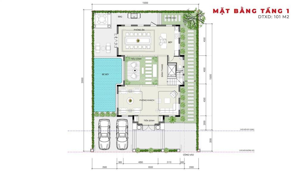 Cực hiếm căn đơn lập 300m2 alluvia onsen có khoáng nóng tại gia, kiến trúc tân cổ điển pháp, 60 tỷ