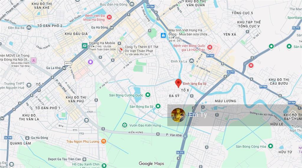 Chính chủ bán đất kiến hưngtrước nhà 2 ôtô tránhkinh doanh sầm uấthàng xóm cán bộdt54m2giá 8tỷ