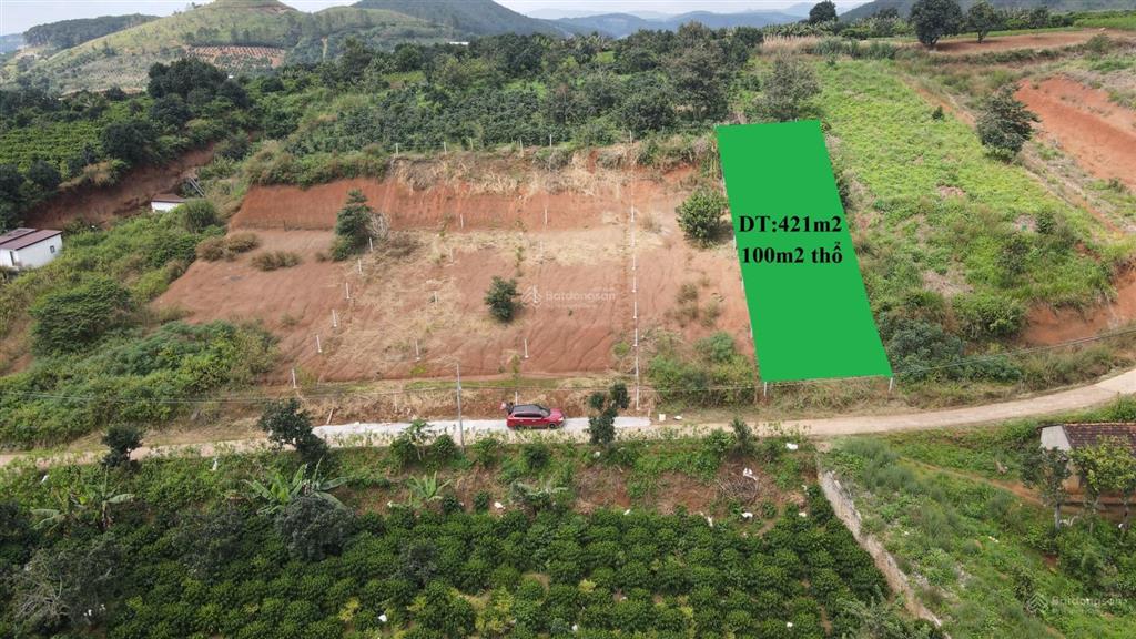 420m2 đất nghỉ dưỡng ven đà lạt chỉ 1.1 tỷ, sẵn 100m2 thổ cư, đường betong lớn oto đi đến đất , shr