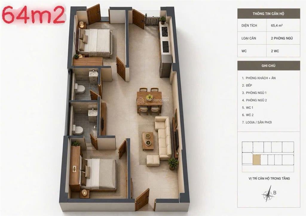 Chỉ từ 400 triệu sở hữu căn hộ 2pn hoàng huy new city