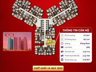Cơ hội sở hữu căn hộ 2 phòng ngủ 66m2 view thoáng đẹp tại hoàng huy commerce